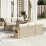 Set sofás de jardín 7 piezas y cojines ratán sintético beige von , Gartensets - Ref: Foro24-3326419, Preis: 684,57 €, Rabatt: %