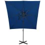 Ampelschirm mit Doppelbespannung azurblau 250x250 cm von vidaXL, Sonnenschirme - Ref: Foro24-312357, Preis: 210,64 €, Rabatt: %