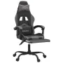 Silla gaming con reposapiés cuero sintético negro gris von , Gaming-Stühle - Ref: Foro24-3143906, Preis: 128,28 €, Rabatt: %