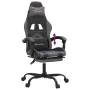 Silla gaming con reposapiés cuero sintético negro gris von , Gaming-Stühle - Ref: Foro24-3143906, Preis: 128,28 €, Rabatt: %