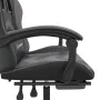 Silla gaming con reposapiés cuero sintético negro gris von , Gaming-Stühle - Ref: Foro24-3143906, Preis: 128,28 €, Rabatt: %