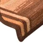 Alfombrillas de escalera autoadhesivas 10 uds marrón 65x21x4 cm by , Stair mats - Ref: Foro24-149837, Price: 58,33 €, Discoun...