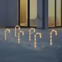 Ambiance Set de bastones de caramelo de Navidad con luces 6 pzas by , Christmas lights - Ref: Foro24-447608, Price: 18,19 €, ...