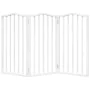 Puerta para perros plegable 3 paneles madera álamo blanca 150cm by , Dog kennels and fences - Ref: Foro24-352214, Price: 47,8...