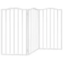 Puerta para perros plegable 3 paneles madera álamo blanca 150cm by , Dog kennels and fences - Ref: Foro24-352214, Price: 47,8...