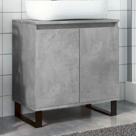 Armario de baño madera de ingeniería gris hormigón 58x33x60 cm von , Badezimmermöbel - Ref: Foro24-857219, Preis: 51,87 €, Ra...