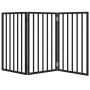 Puerta para perros plegable 3 paneles madera álamo negra 150 cm by , Dog kennels and fences - Ref: Foro24-352190, Price: 46,6...