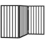 Puerta para perros plegable 3 paneles madera álamo negra 150 cm by , Dog kennels and fences - Ref: Foro24-352190, Price: 46,6...