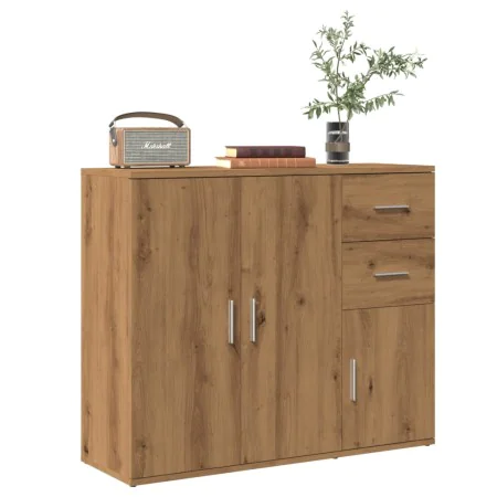 Aparador de madera de ingeniería roble artisan 91x29,5x75 cm von , Sideboards - Ref: Foro24-855907, Preis: 97,78 €, Rabatt: %