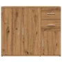 Aparador de madera de ingeniería roble artisan 91x29,5x75 cm von , Sideboards - Ref: Foro24-855907, Preis: 97,78 €, Rabatt: %