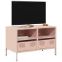 Mueble para TV acero laminado en frío rosa 68x39x43,5 cm by , TV Furniture - Ref: Foro24-851317, Price: 138,63 €, Discount: %