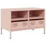 Mueble para TV acero laminado en frío rosa 68x39x43,5 cm by , TV Furniture - Ref: Foro24-851317, Price: 138,63 €, Discount: %