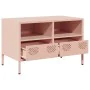 Mueble para TV acero laminado en frío rosa 68x39x43,5 cm by , TV Furniture - Ref: Foro24-851317, Price: 138,63 €, Discount: %