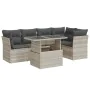 Set de sofás de jardín 6 pzas y cojines ratán sintético gris by , Garden sets - Ref: Foro24-3326163, Price: 527,17 €, Discoun...