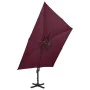 Cantilever parasol with double roof burgundy red 300x300 cm by vidaXL, Umbrellas - Ref: Foro24-312380, Price: 189,61 €, Disco...