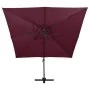 Cantilever parasol with double roof burgundy red 300x300 cm by vidaXL, Umbrellas - Ref: Foro24-312380, Price: 189,61 €, Disco...