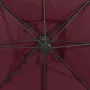 Cantilever parasol with double roof burgundy red 300x300 cm by vidaXL, Umbrellas - Ref: Foro24-312380, Price: 189,61 €, Disco...