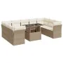 Juego de sofás jardín con cojines beige 10 pzas ratán sintético by , Garden sets - Ref: Foro24-3326219, Price: 771,36 €, Disc...