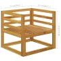 Gartenmöbel 7 Stück creme Kissen massives Akazienholz von vidaXL, Gartensets - Ref: Foro24-3057660, Preis: 595,24 €, Rabatt: %