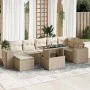 Set de sofás de jardín y cojines 8 piezas ratán sintético beige by , Garden sets - Ref: Foro24-3326839, Price: 702,66 €, Disc...