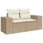 Set de sofás de jardín y cojines 8 piezas ratán sintético beige by , Garden sets - Ref: Foro24-3326839, Price: 702,66 €, Disc...