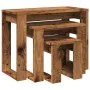 Mesas apilables 3 uds madera de ingeniería madera envejecida von , Seitentische - Ref: Foro24-856678, Preis: 53,16 €, Rabatt: %