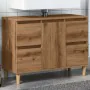 Mueble de lavabo madera ingeniería roble artisan 80x33x60 cm by , bathroom vanities - Ref: Foro24-857127, Price: 100,50 €, Di...