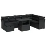 Set de sofás de jardín con cojines 9 pzas ratán sintético negro von , Gartensets - Ref: Foro24-3327795, Preis: 661,31 €, Raba...