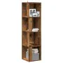 Mueble de esquina madera de ingeniería envejecida 33x33x132 cm by , Lockers and storage cabinets - Ref: Foro24-856722, Price:...