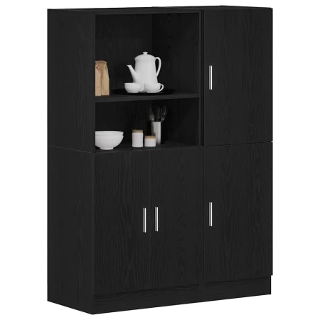 Mueble de cocina 2 piezas madera contrachapada negro von , Regale und Regale - Ref: Foro24-3324143, Preis: 198,15 €, Rabatt: %