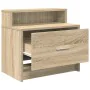 Mesilla de noche con cajón roble sonoma 51x31x47 cm by , Nightstands - Ref: Foro24-858672, Price: 48,87 €, Discount: %