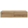 Estante de pared cajones madera contrachapada roble artesanal by , Shelves and shelves - Ref: Foro24-859985, Price: 54,97 €, ...