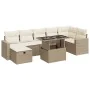 Set de sofás de jardín y cojines 8 piezas ratán sintético beige von , Gartensets - Ref: Foro24-3327828, Preis: 678,41 €, Raba...