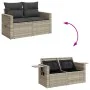 Set muebles jardín 9 pzas y cojines ratán sintético gris claro von , Gartensets - Ref: Foro24-3327882, Preis: 704,37 €, Rabat...