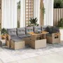 Set sofás jardín y cojines 8 pzas ratán sintético acacia beige von , Gartensets - Ref: Foro24-3327629, Preis: 625,10 €, Rabat...