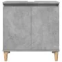 Mueble de lavabo madera contrachapada gris hormigón 58x33x60cm by , bathroom vanities - Ref: Foro24-857113, Price: 45,11 €, D...