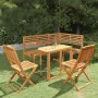 Garten-Bistro-Set 4-teilig aus massivem Akazienholz von vidaXL, Gartensets - Ref: Foro24-3057864, Preis: 413,88 €, Rabatt: %