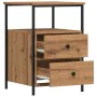 Mesita de noche madera ingeniería roble artisan 34x35,5x50 cm von , Nachttische - Ref: Foro24-857260, Preis: 53,41 €, Rabatt: %