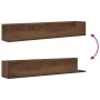 Estantes de pared 2 uds madera roble marrón 100x16,5x16,5 cm von , Regale und Regale - Ref: Foro24-860046, Preis: 40,49 €, Ra...