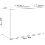 Mueble de pared baño madera ingeniería roble ahumado 60x25x40cm von , Badezimmerwaschtische - Ref: Foro24-860071, Preis: 50,0...