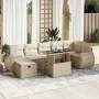 Set de sofás de jardín y cojines 8 piezas ratán sintético beige by , Garden sets - Ref: Foro24-3327908, Price: 704,96 €, Disc...