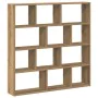 Estante cubo de pared 12 compartimentos madera roble artisan by , Shelves and shelves - Ref: Foro24-860012, Price: 68,89 €, D...