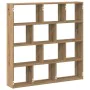 Estante cubo de pared 12 compartimentos madera roble artisan by , Shelves and shelves - Ref: Foro24-860012, Price: 68,89 €, D...