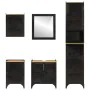 Conjunto de muebles de baño 5 pzas madera maciza mango y hierro by , Bathroom furniture - Ref: Foro24-3217112, Price: 547,23 ...