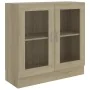 Bücherschrank aus eichenfarbenem Sperrholz, 82,5 x 30,5 x 80 cm von vidaXL, Bücherregale und Regale - Ref: Foro24-802744, Pre...