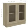 Bücherschrank aus eichenfarbenem Sperrholz, 82,5 x 30,5 x 80 cm von vidaXL, Bücherregale und Regale - Ref: Foro24-802744, Pre...