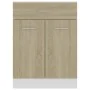 Lower cabinet with plywood drawer in oak color, 60x46x81.5cm by vidaXL, Kitchen cabinets - Ref: Foro24-801231, Price: 119,16 ...