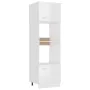 Glossy white engineered wood microwave cabinet by vidaXL, Kitchen cabinets - Ref: Foro24-802551, Price: 247,47 €, Discount: %