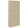 Plywood bookcase in oak color 82.5x30.5x185.5 cm by vidaXL, Bookcases and shelves - Ref: Foro24-802735, Price: 152,39 €, Disc...