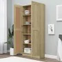 Plywood bookcase in oak color 82.5x30.5x185.5 cm by vidaXL, Bookcases and shelves - Ref: Foro24-802735, Price: 152,39 €, Disc...